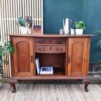 Antieke Commode Art Deco Kastje Vintage Dressoir Queen Anne thumbnail 2