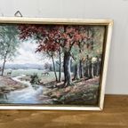 Brocante Hertjes Schilderij Prent In Lijst thumbnail 4