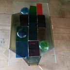 Edialux Coloured Wall Lamp Sconce Belgium 1950 / 25cm X 15 M X6cm thumbnail 2