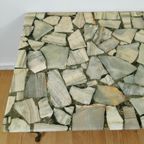 Vintage Hollywood Regency Salontafel Met Marmer Blad. 505 thumbnail 10