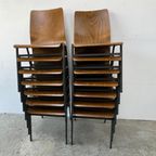 Stoel Multiplex / Plywood - Midcentury Design Hout - Metaal thumbnail 9