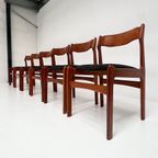 Set Van 6 Designstoelen Van Burchardt Nielsen, 1960's thumbnail 2
