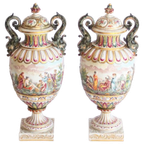 Capodimonte Vases, Late 19th, Set Of Two thumbnail 2