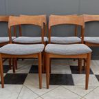 Set Of 6 Teak Dining Chairs By Henning Kjaernulf 1960S thumbnail 12