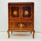 Vintage Marqueterie Kast thumbnail 2