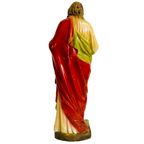 Vintage Jezus Beeld Xl Heilig Hart Rood thumbnail 3
