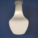 Vintage Italiaanse Hanglamp Van Wit Glas Van Targetti Sankey 1960 thumbnail 10