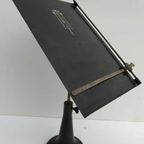 Antieke Ijzeren Art Deco Muziekstandaard, Tafelmodel thumbnail 4