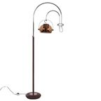 Dijkstra - Rare Model - Space Age Design / Mcm Floor Lamp With Two Arcs - Smoked Acrylic thumbnail 8