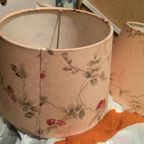 Set Van 2x Lampenkappen Bloemen Print Nieuw thumbnail 2
