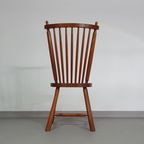 De Ster Geldermalsen Spindle Back Dining Chair 6 X In Solid Oak. With A Small Carved Decoration I thumbnail 27