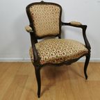 Brocante Vintage Franse Louis Xv Stoel, Fauteuil. 2405200 thumbnail 2