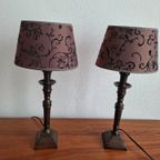 Paar Vintage Klassieke Tafellampen thumbnail 9