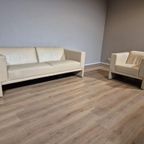 Leolux Trabacalo - Fauteuil - Crème - Leder - Design thumbnail 12
