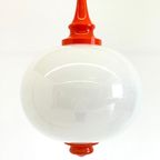 Space Age Hanglamp Met Melk Glas Bol thumbnail 13