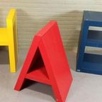 Vintage Set Van Flototto Letters Boekenplanken Pop Art thumbnail 5