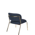 Jolien Fauteuil Goud/Donkerblauw thumbnail 5