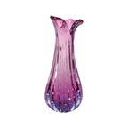Italiaanse Vaas Bullicante Murano Glas Paars Blauw 28cm thumbnail 11