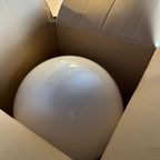 11x Art Deco Xl Hanglampen – Opaline En Messing thumbnail 14