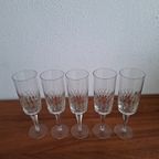 5 Hoge Champagneglazen, Kristallen Flutes, Kristallen Glazen thumbnail 15