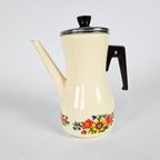 Westfalia - Vintage Koffie/Theekan - Emaille - W-Germany - 70'S thumbnail 2