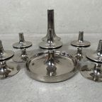 Vintage Modulair ‘Chrome Plated’ Kandelaar – Stoff Nagel Bmg thumbnail 8