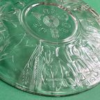 Mid Century Glas Abc Plate, S.J. Thomassen Voor Leerdam Glas Fabriekscentrum thumbnail 6