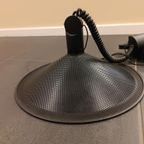 Vintage Postmodern Geperforeerde Metalen Hanglamp, Zwaart thumbnail 6