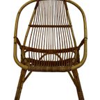 Vintage Set Van 4 Rotan Fauteuils Rohe Noordwolde 1960 thumbnail 4