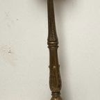 Grote Bronzen Kandelaar Voor Een Grote Kaars, 75 Cm Hoog thumbnail 4