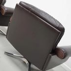 Vintage De Sede Ds-31 Draai Fauteuil In Bruin Leer thumbnail 7