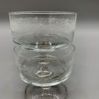 Set Vintage Coupe Glazen Druivenrank 70's 2 Stuks thumbnail 3