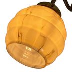 Art Deco - Night Light / Bed Side Lamp - Wall Mounted Lamp With Marbled Glass On Brass Base (Avai thumbnail 4