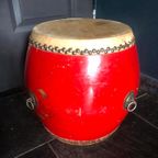 Trommel - Vintage Chinese Drum (Tanggu) - 19Th Century thumbnail 2