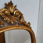 Vintage Brocante Rococo Barok Goudkleurige Spiegel Schouwspiegel 312 thumbnail 9