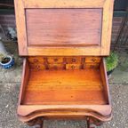 Klassieke Davenport Secretaire Schrijftafel, Laptop Bureau thumbnail 3