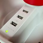 Vivida - Joyo Lightcolors Rood - Tafellamp Met Usb Oplaadstation - thumbnail 6