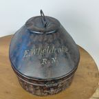 Royal Navy Antieke Toleware Hoedendoos thumbnail 3