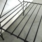 String Teak Kastje Met Lade En Stalen Poten, Nachtkastje thumbnail 4