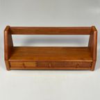 Vintage Wandplank Met Lades, Dyrlund, Massief Teak, Denemarken 1970'S thumbnail 11