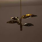 Zeldzame Mid-century "leaf" Luster Van Angelo Lelii Voor Arredoluce, 1970 thumbnail 21