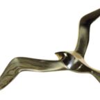 Set Van 2 Grote Messing Meeuwen Wandvogels 35 | 50 Cm thumbnail 2