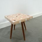 Bijzettafel Met Bruin Beige Tegel Blad Nr. 8 Plantentafel thumbnail 4