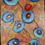 Dutch Painter - Pieter ´Simon' Piet Stenneberg - (1902 - 1972) - Abstract - Negro Spiritual Blue thumbnail 3
