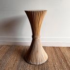 Rotan Bamboe Diabolo Zuil Mcguire Mid Century Vintage thumbnail 7