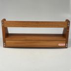 Vintage Wandplank Met Lades, Dyrlund, Massief Teak, Denemarken 1970'S thumbnail 3