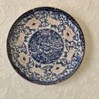 Prachtig Delfs Blauw Wandbord Met Floraal Motief thumbnail 6