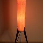 Teak Vloerlamp Zijden Kap 69181 thumbnail 7