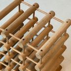 Nissen Wijnrek Vintage Deens Design Jaren 60 Wine Rack 1960s thumbnail 4