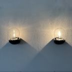 Pair Of 2 Sphinx Holland Ceramic Wall Lamps , 1980S thumbnail 3